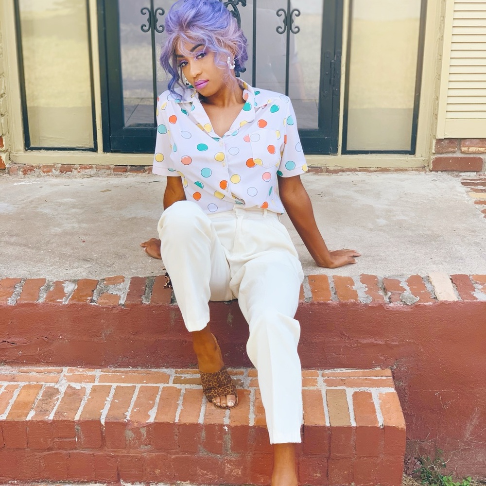 Vintage Polka Dot Top